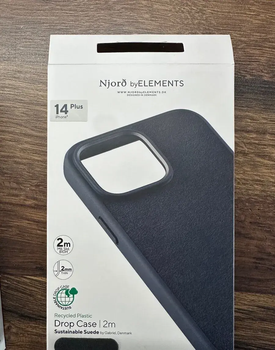 iPhone 14 plus kryt z broušené kůže Njord by elements