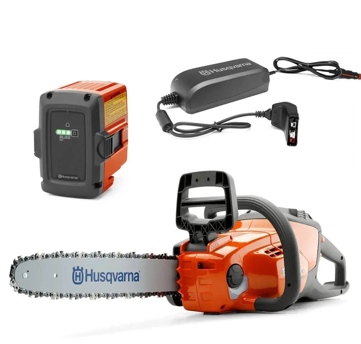aku pila husqvarna +baterie +nabíječka