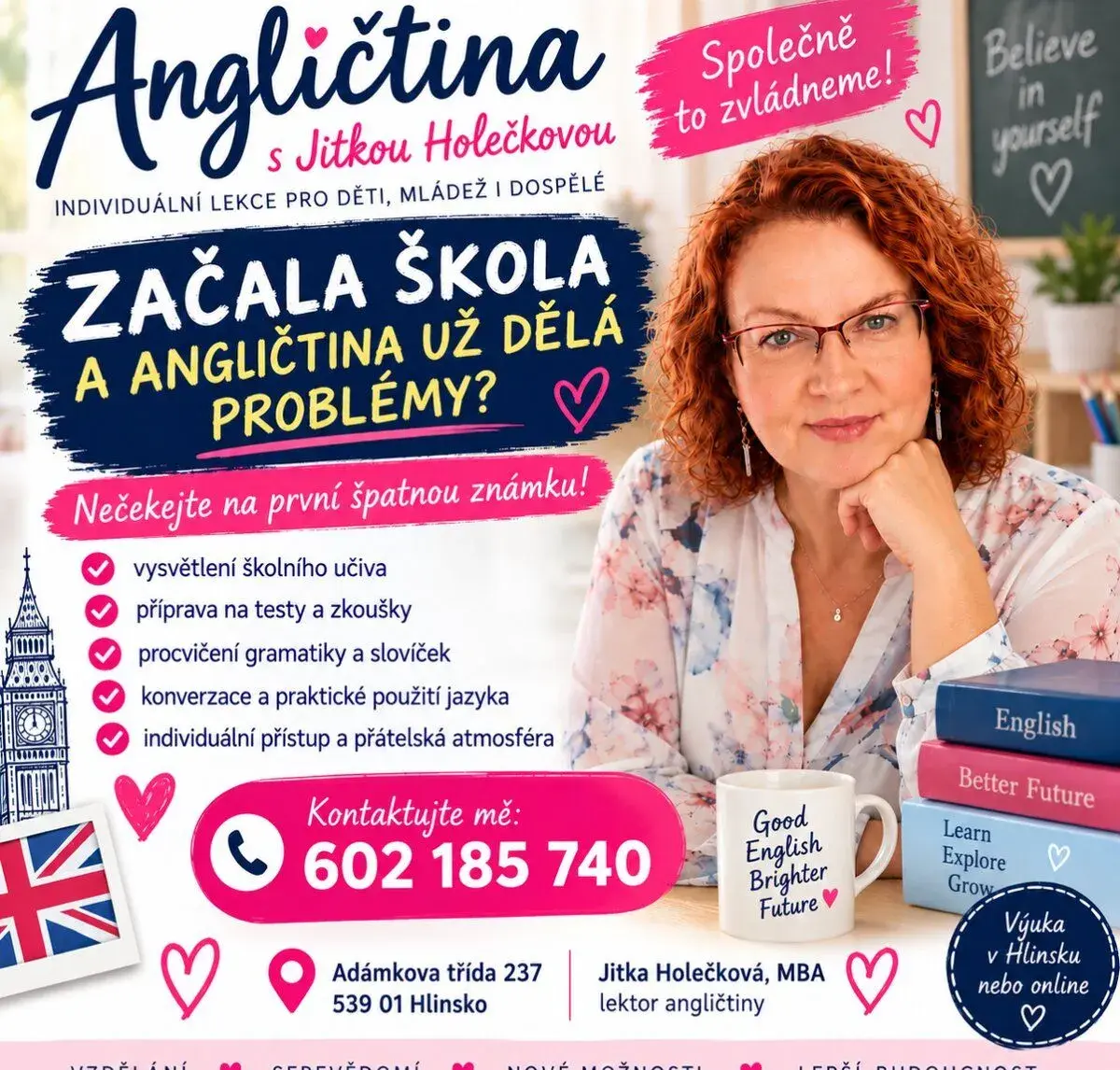 Individuální lekce angličtiny