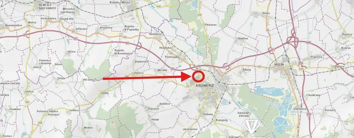 Zahrada 9 531 m², Podíl 13 % o výměře 1 191 m²