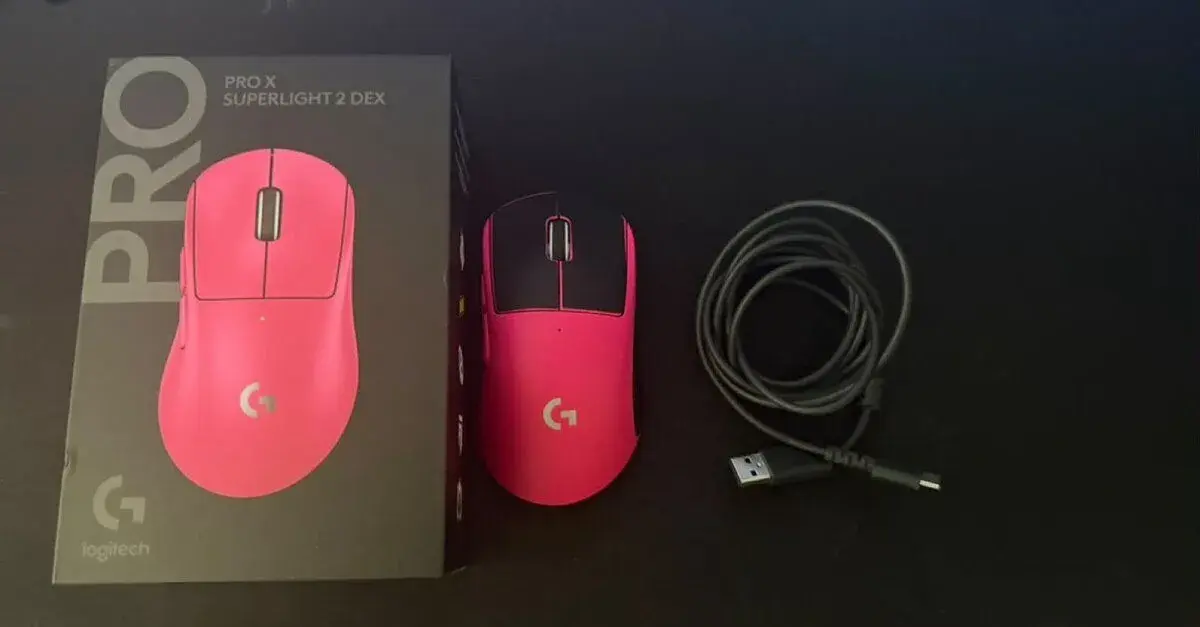 Bezdrátová myš Logitech PRO X SUPERLIGHT 2 DEX, magenta