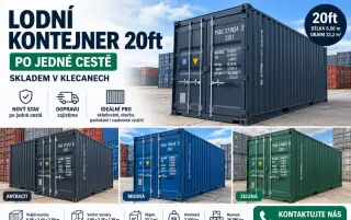 Lodní kontejnery po jedné cestě 20' - SKLADEM