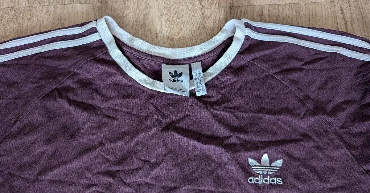 Triko s dlouhým rukávem Adidas Originals - fialové