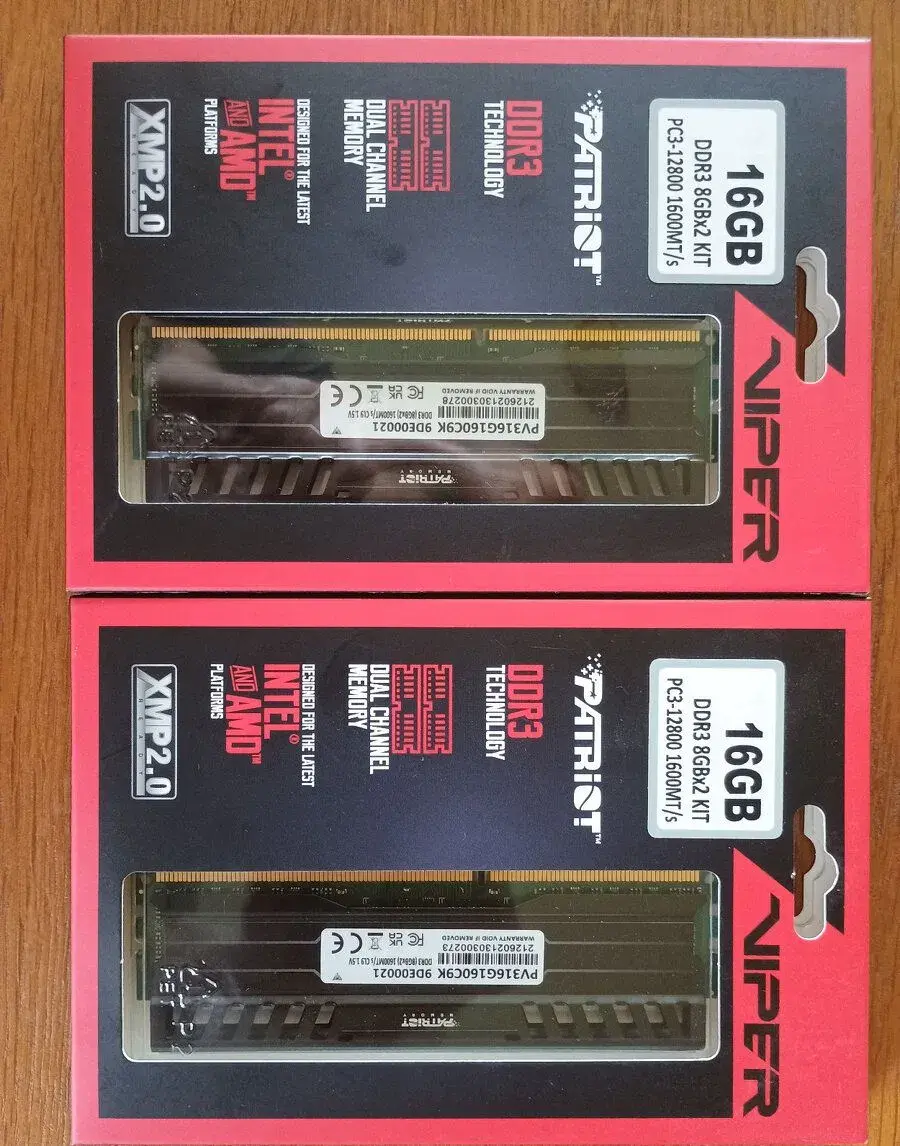 Patriot Viper DDR3 4x8GB (2x16GB kit) 1600MHZ CL9 - nové