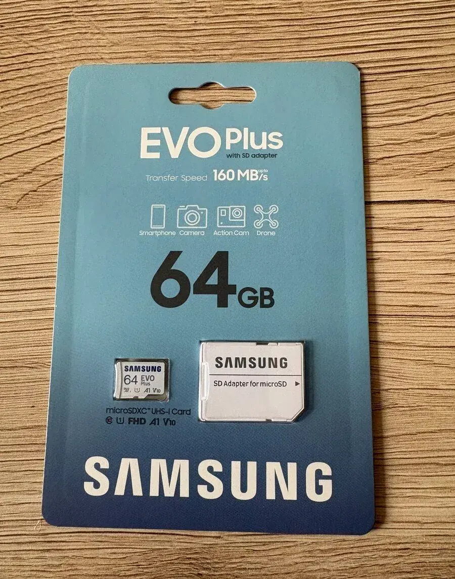 Samsung EVO Plus microSDXC 64GB + adaptér – NOVÁ