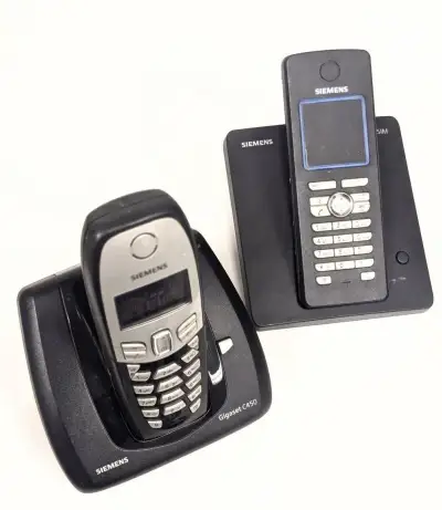 2x BEZDRÁTOVÝ TELEFON SIEMENS s PODSTAVOU