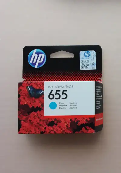 Inkoustová náplň HP 655 Cyan (azurová)