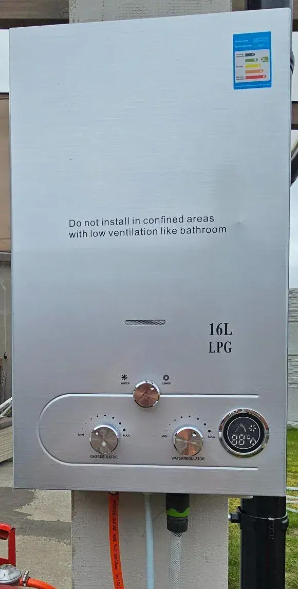 Boiler ohřev teplé vody 16l na plyn LPG