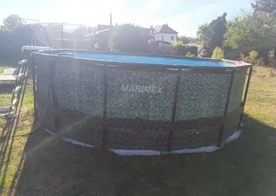 Bazén Florida 4,57 x 1,32 m, dekor - RATTAN, bez filtrace