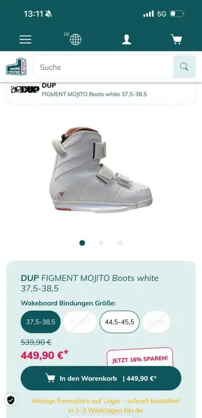 Nové Wakeboard vázání DUP Figment Mojito White