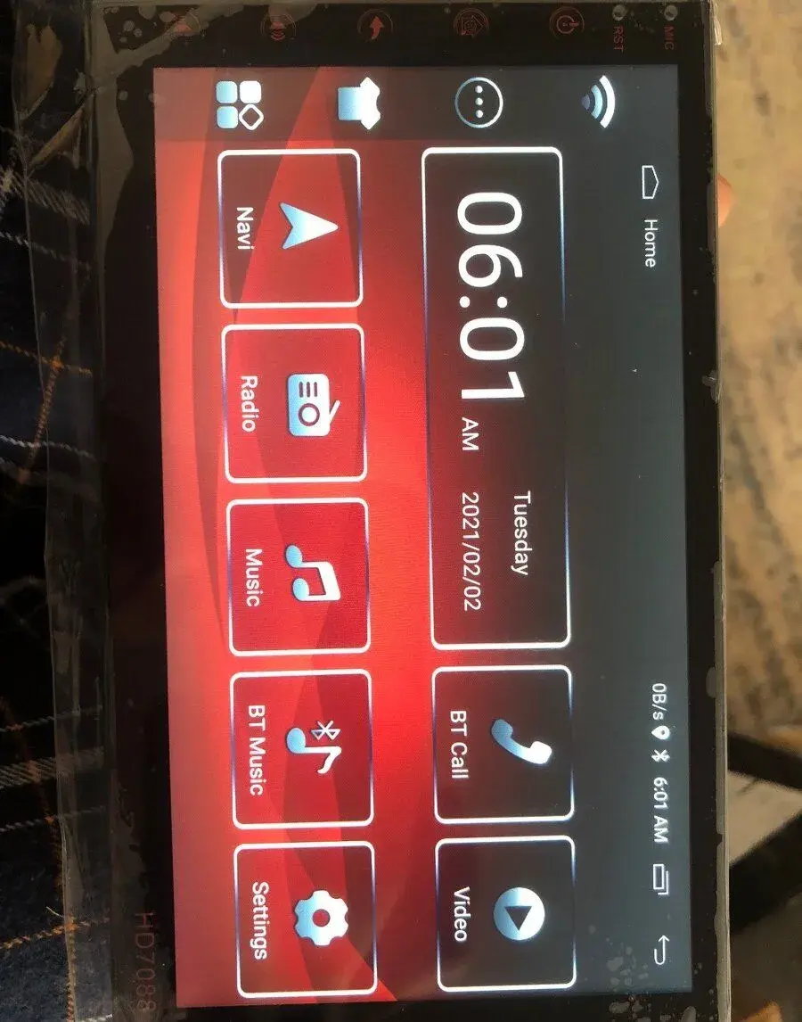 Android 12, autoradio 7 palcov