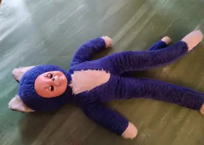 Mončičák velký,retro hračka, stará hračka