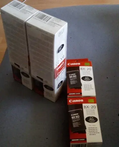 inkoustová cartridge Canon BX-20, černá, originál - 6 kusů