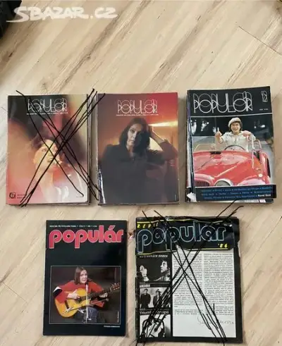 POPULÁR hudební časopis ročník 1979,80,82