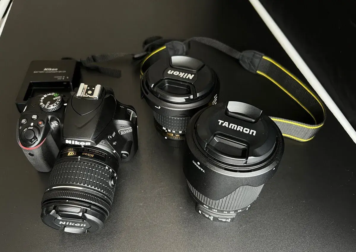Nikon D3400 + Nikkor 18–55 mm – pouze 662 snímků
