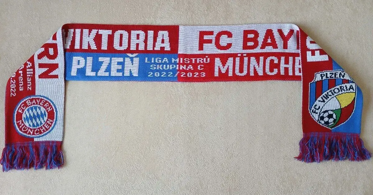 Fotbalová šála Viktoria Plzeň - Bayern Mnichov Liga Mistrů