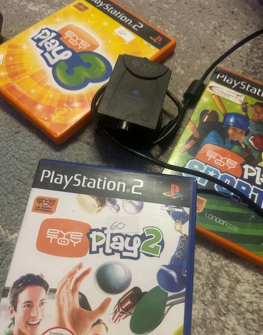 Eye toy PS2 + 3x eyetoy hry
