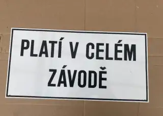 Cedule starší nepoužitá za 500 kč