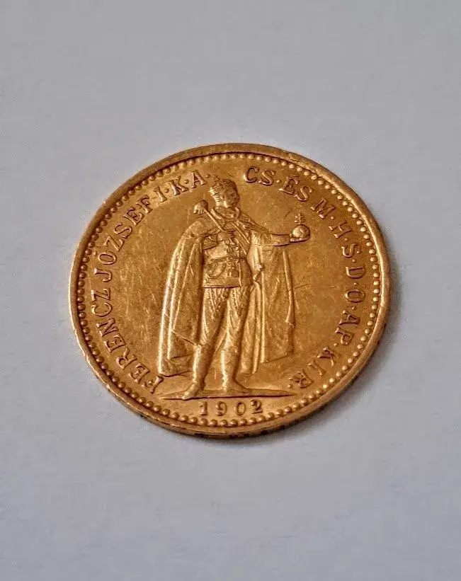 MINCE FJ.I-UHORSKA 10KORONA 1902