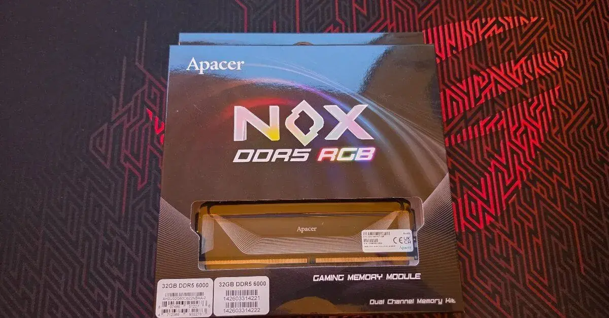 Apacer 32GB NOX RGB DDR5 6000 CL38