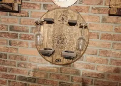 Sudové dekorace držák na láhve ze sudu