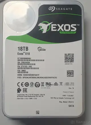 Seagate EXOS X18 18TB - v ZÁRUCE