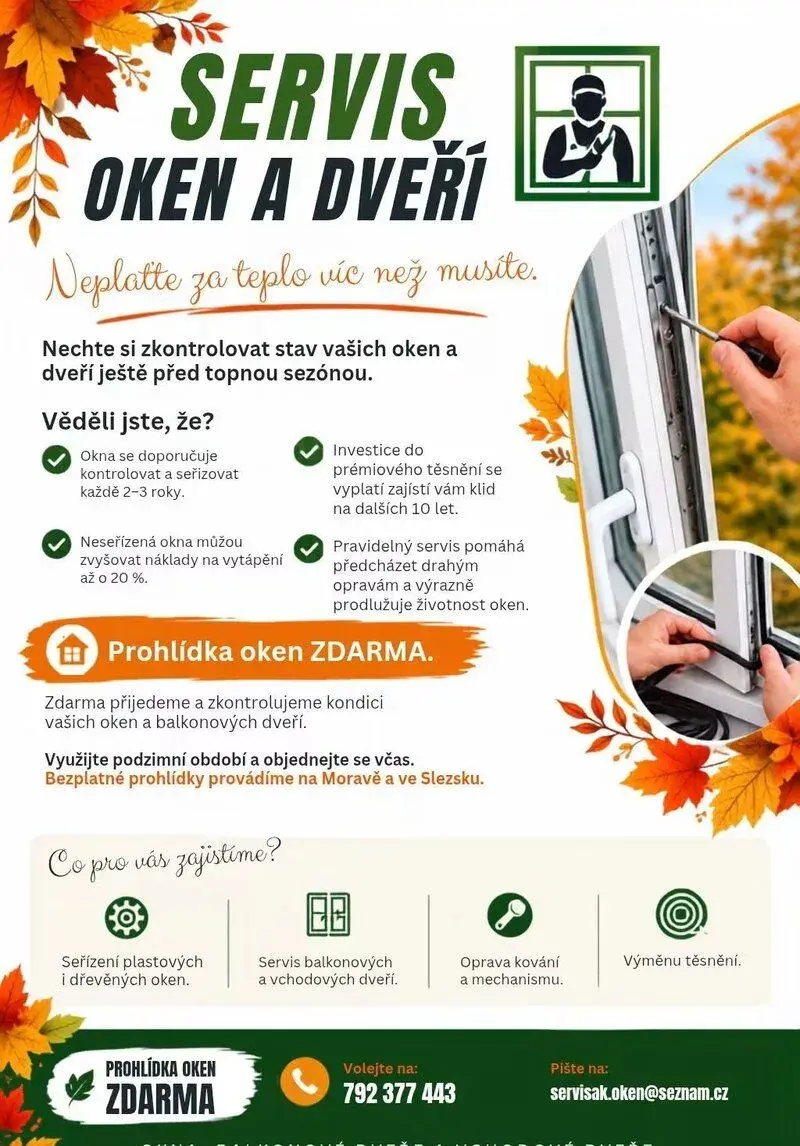 Servis oken a dveří