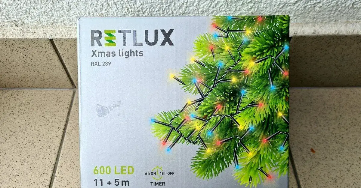 Vánoční řetěz extra hustý 600 LED, RETLUX RXL 289