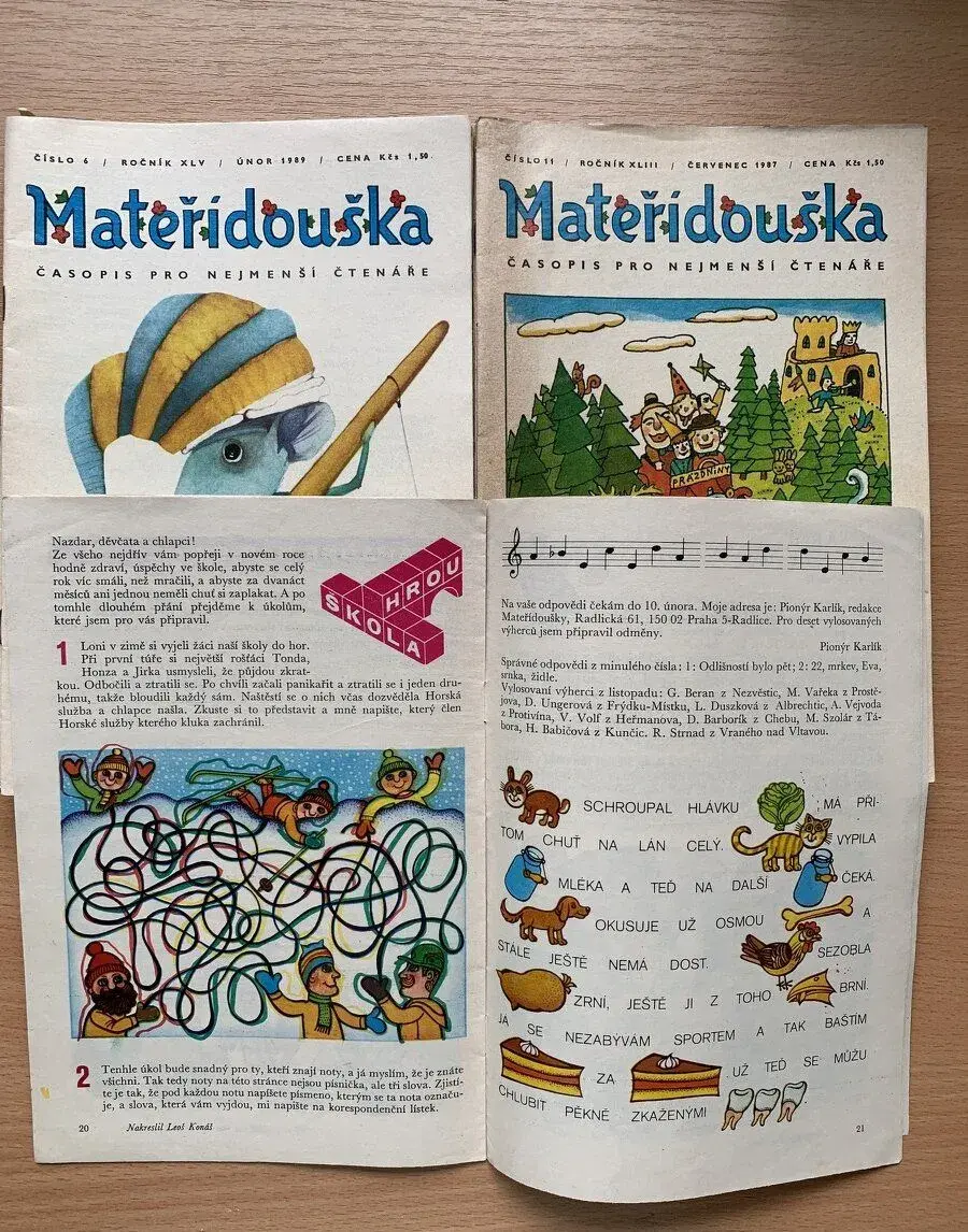 Staré časopisy Mateřídouška