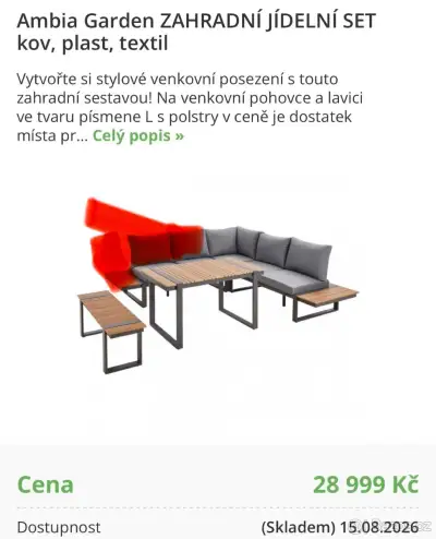 Zahradní set ambria