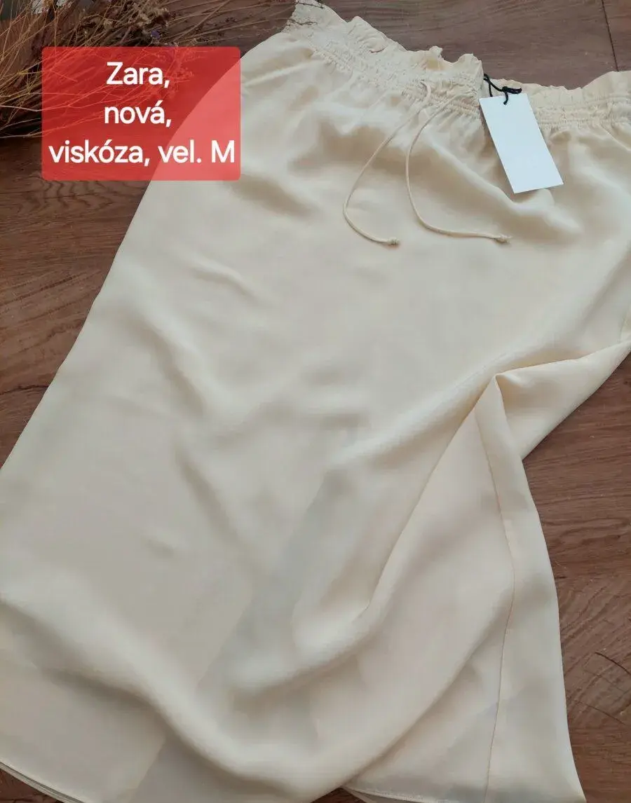 Vel. M Zara nová krémová sukně