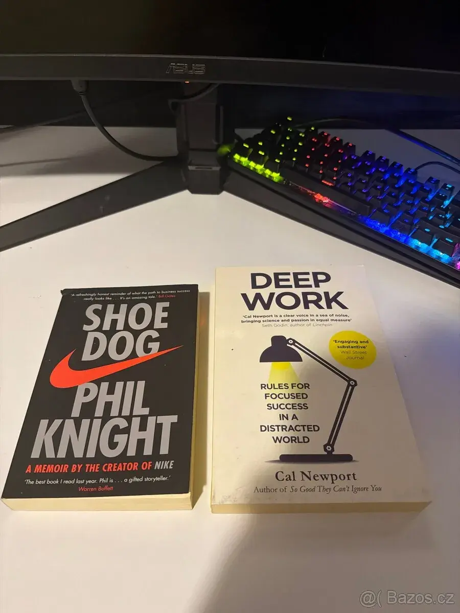 Shoe Dog + Deep Work | Knihy v angličtině