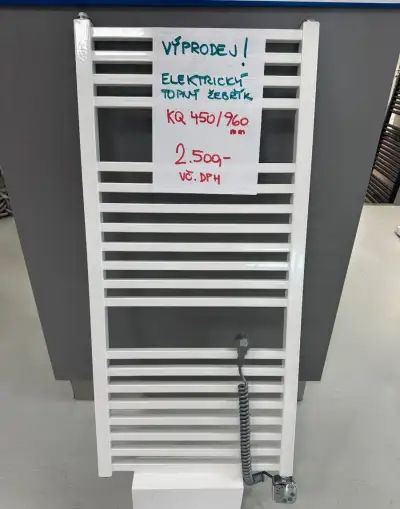 Elektrický otopný žebřík 450x960mm s termostatem 300W