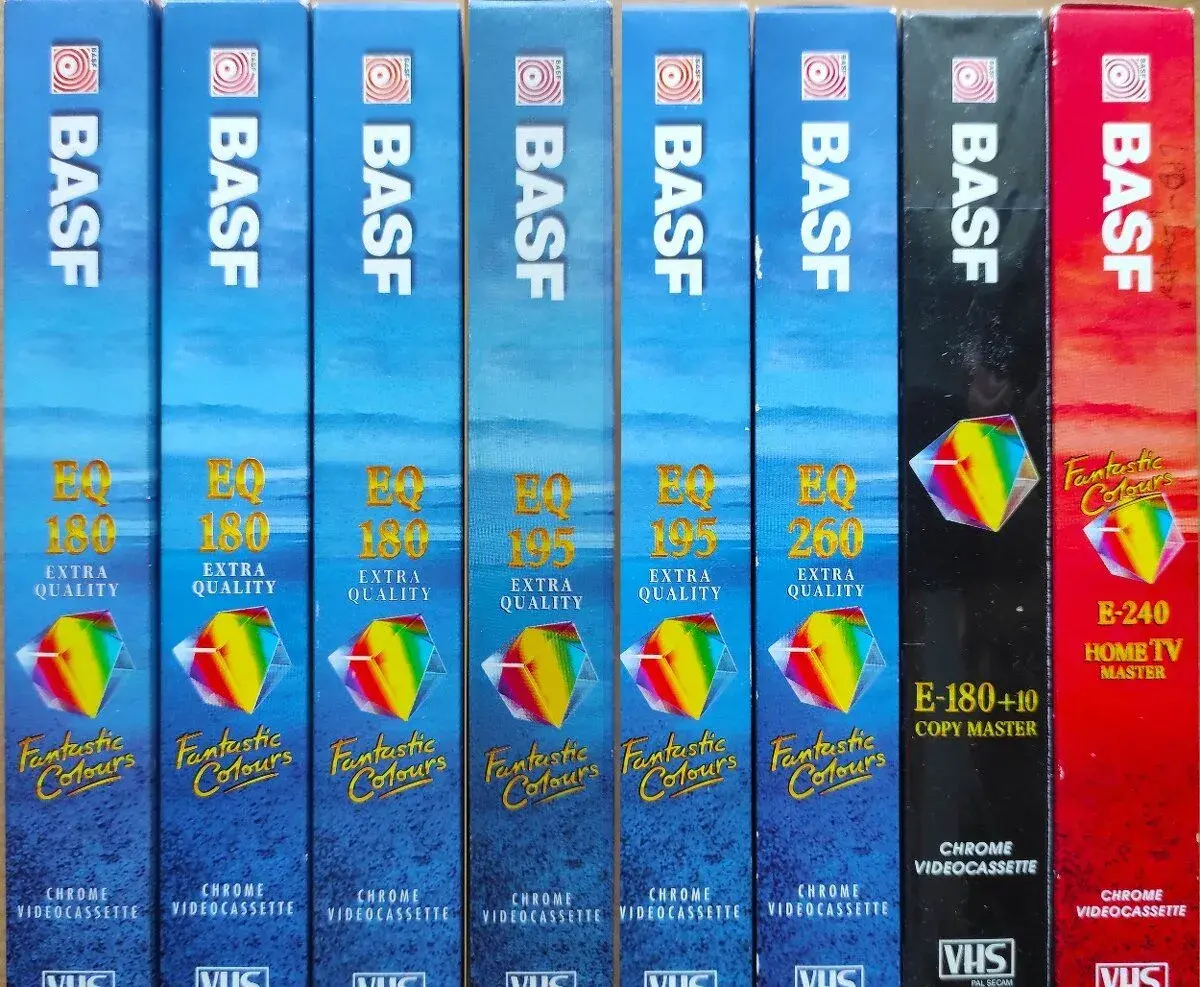 VIDEOKAZETY VHS-BASF, TDK, SONY .