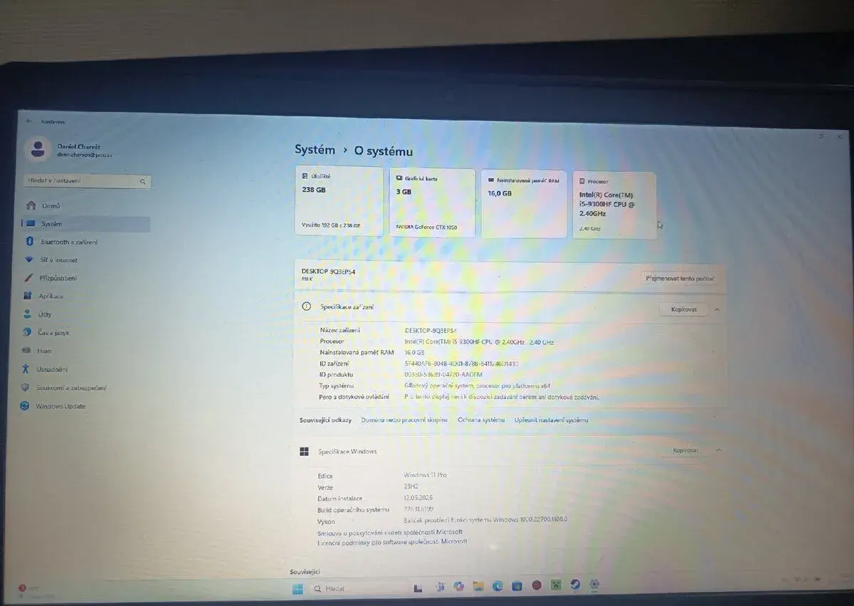 Notebook herní