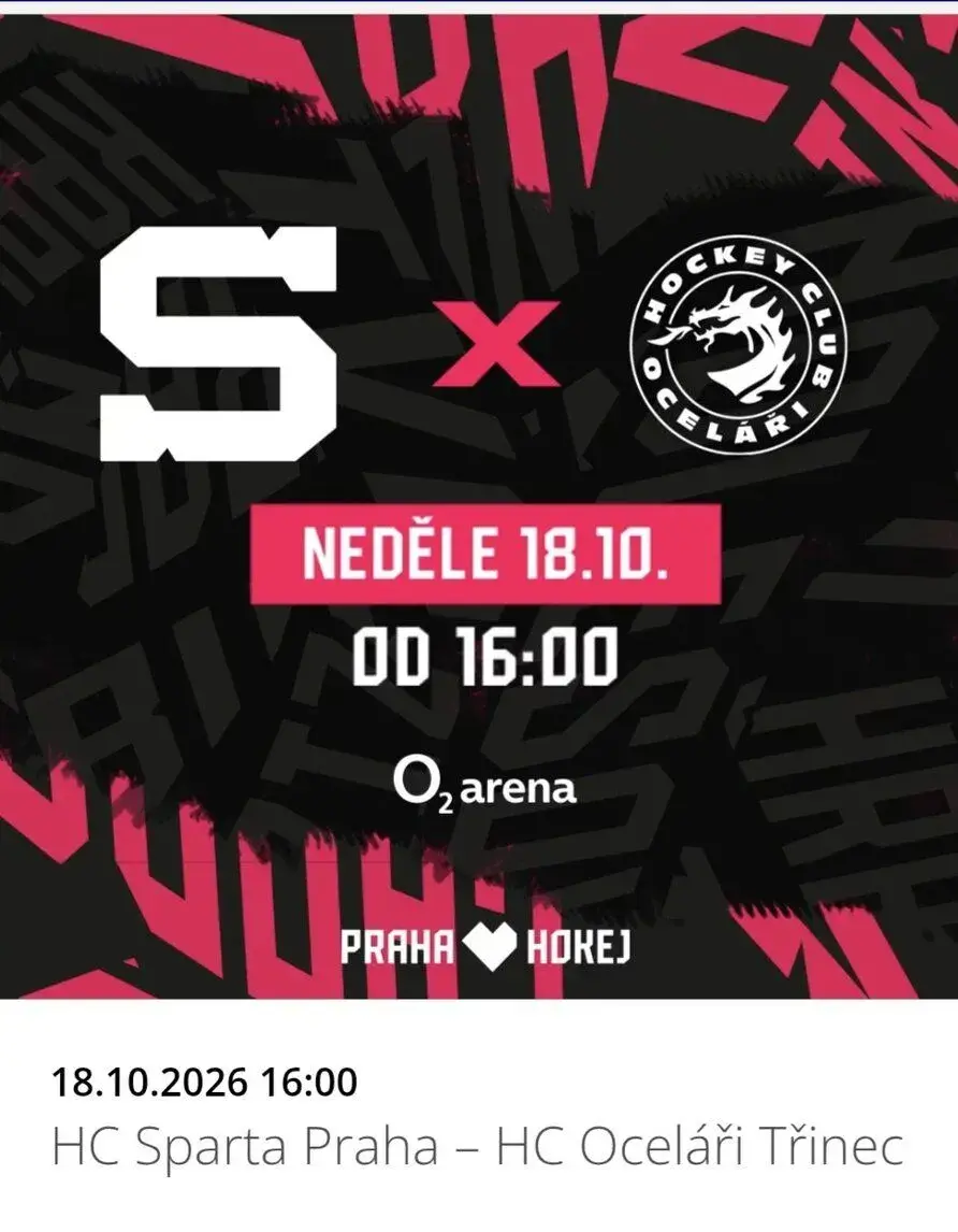 HC Sparta Praha - Oceláři Třinec- VIP klubové patro