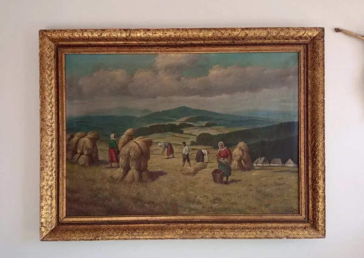 Obraz olejomalba, signováno, rozměry 117x86 cm