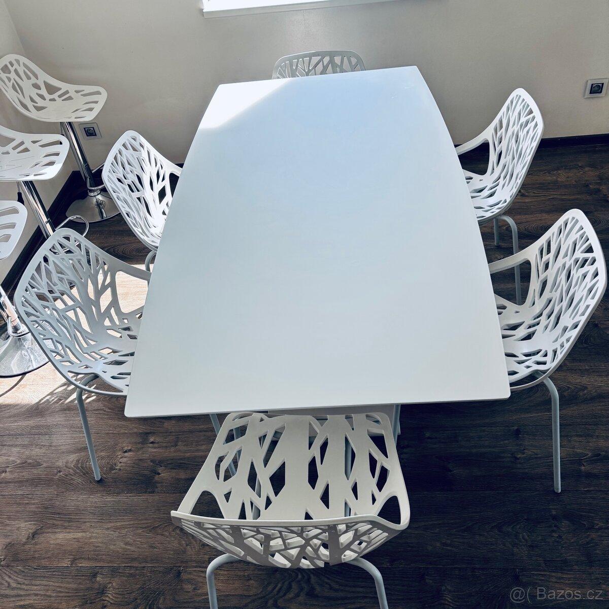 MIOTTO Design stůl + 6 židlí + 3 barové židle