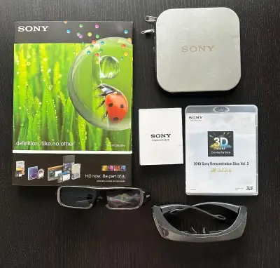 Promo věci Sony + blu-ray 3D brýle
