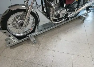 Nový 3v1 manipulační vozík stojan na motocykl