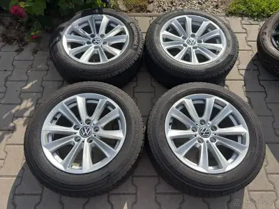 4x al kola 5x120 + pneu letní 215/60 R17C