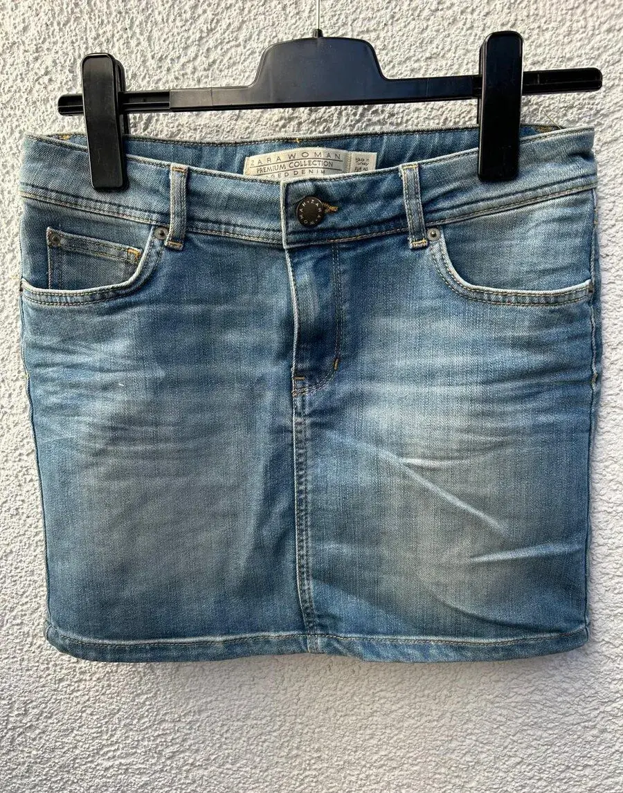 ZARA WOMAN PREMIUM COLLECTION džínová sukně vel. 40 / M - Ag