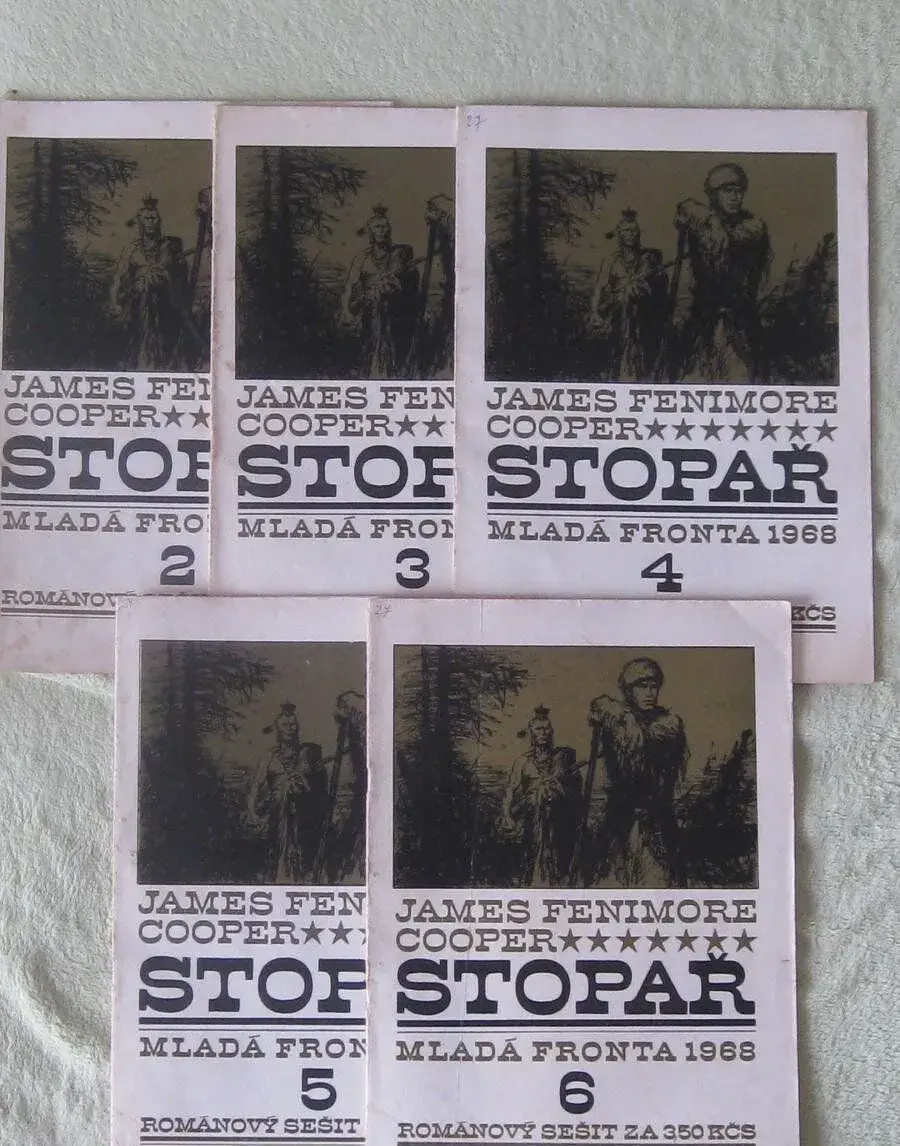 STOPAŘ- sešitový dobr.román 1968-5x-pro sběratele