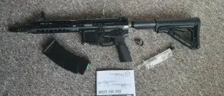 Airsoftová zbraň MGCR 556 GBB 7" plyn blowback,