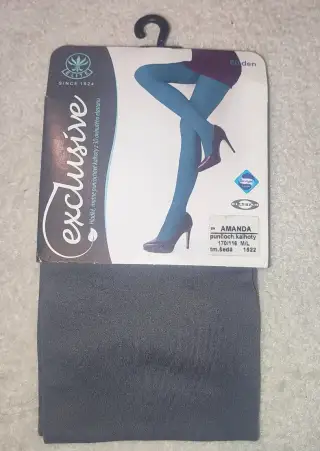 NOVÉ Dámské punčochy kalhoty AMANDA, tm. šedá, Elite