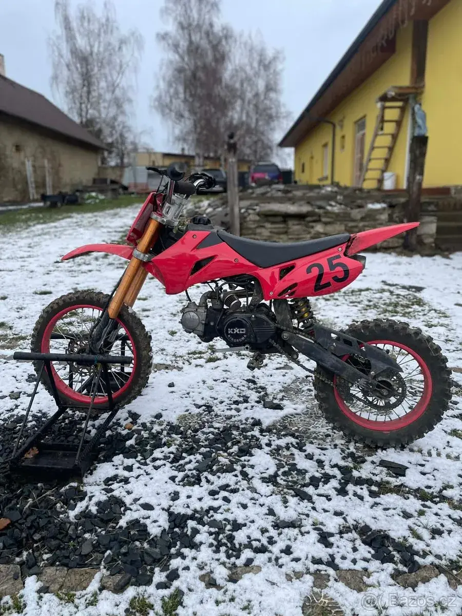 Pitbike cross 125 ccm růžová