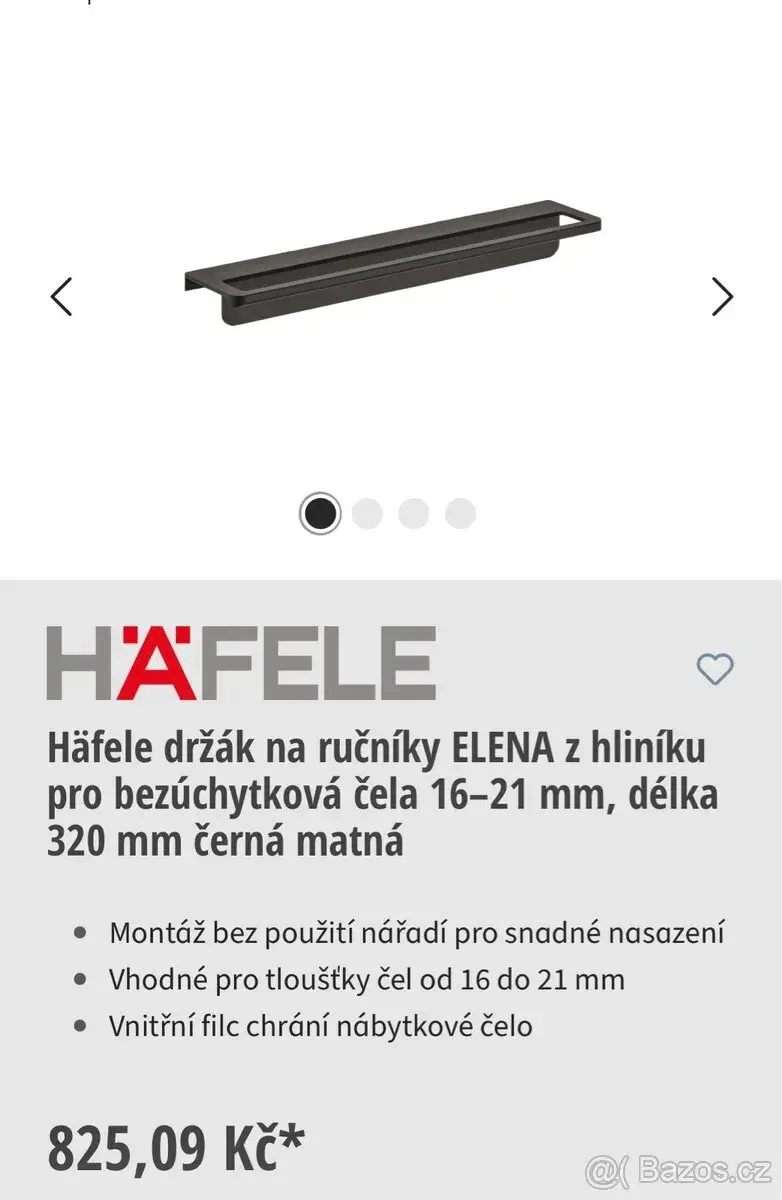 Häfele držák na ručníky