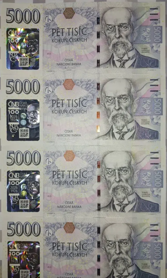 Bankovka s přítiskem