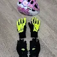 FORCE - zimní rukavice X72, fluo S + M + helma