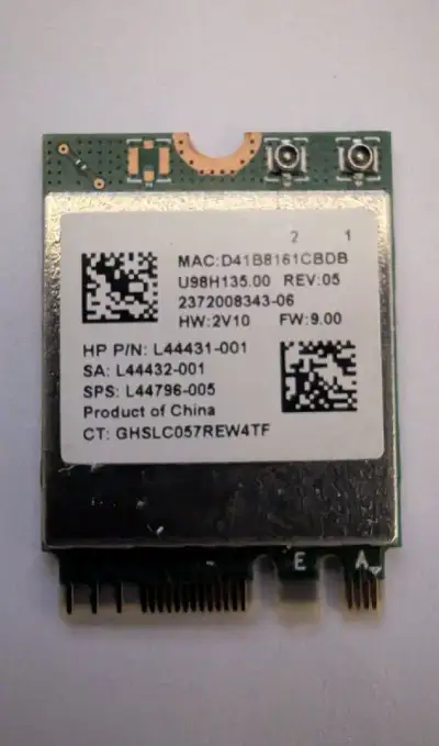 Wi-Fi + BT M.2 karta Realtek RTL8822CE + příchytka a šroubek